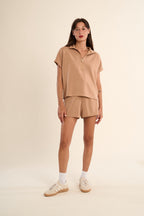LADIES KNITTED SLEEVELESS SWEAT