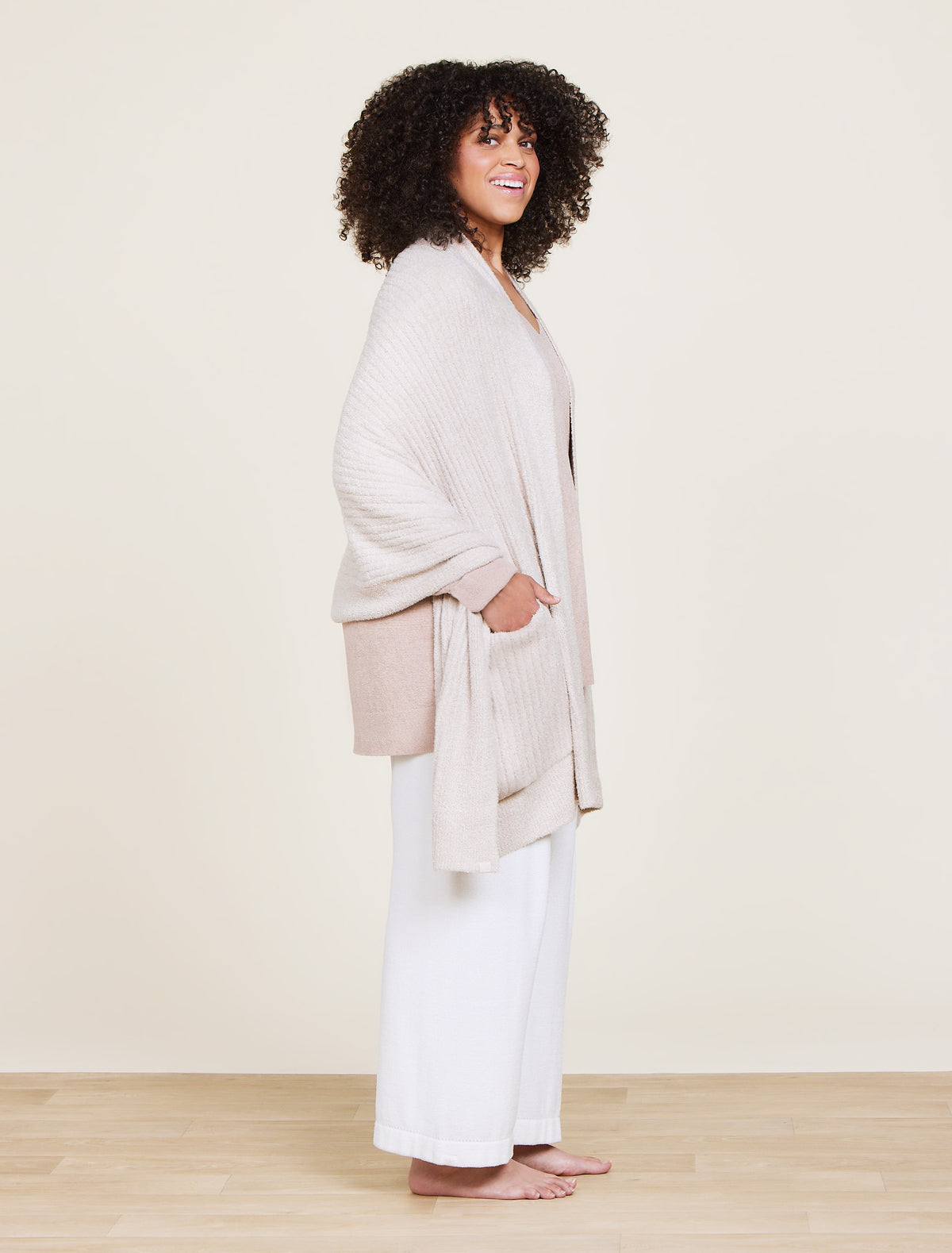 CozyChic Lite® Heathered Travel Shawl Stone