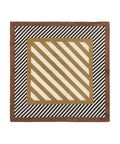 Stripes Silk 21" Bandana