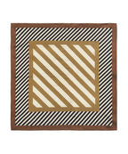 Stripes Silk 21" Bandana