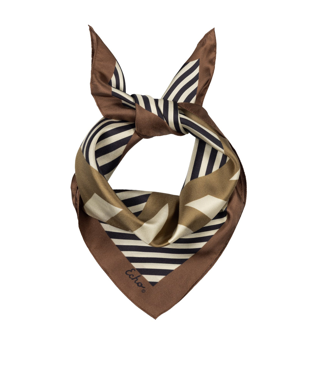 Stripes Silk 21" Bandana