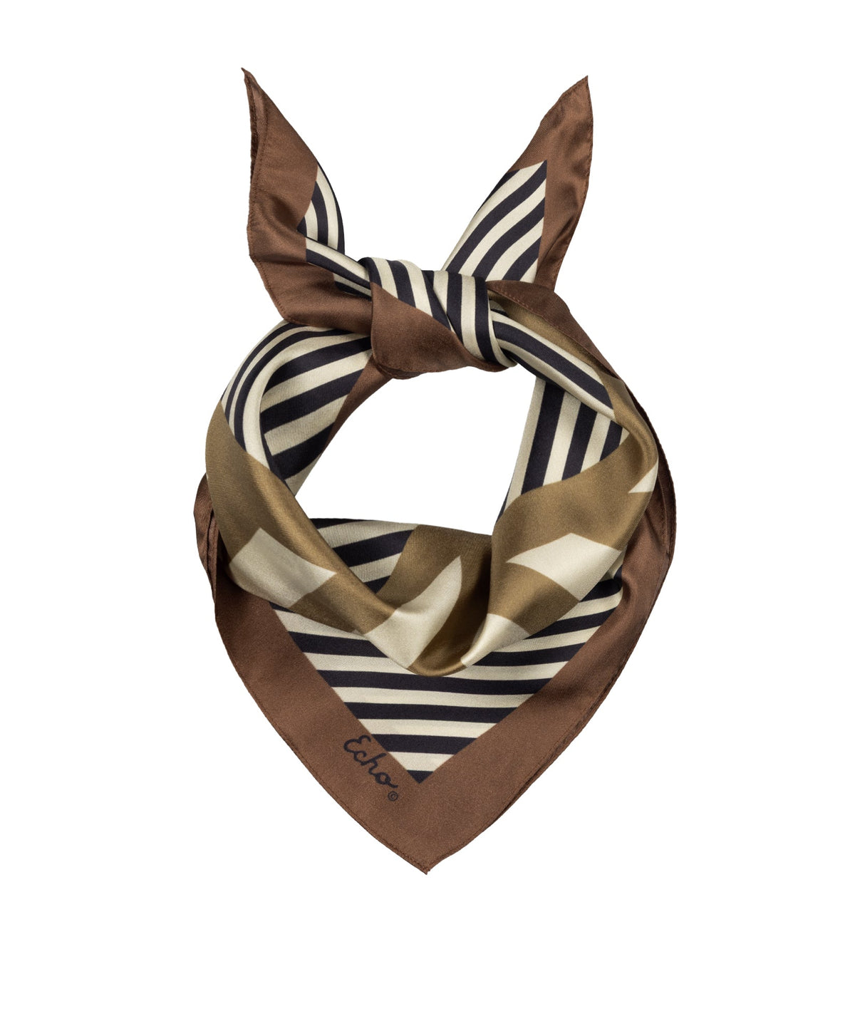Stripes Silk 21" Bandana