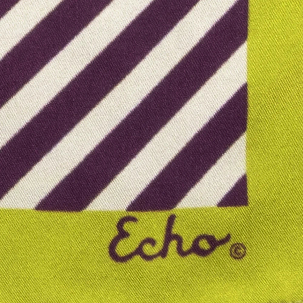 Stripes Silk 21" Bandana