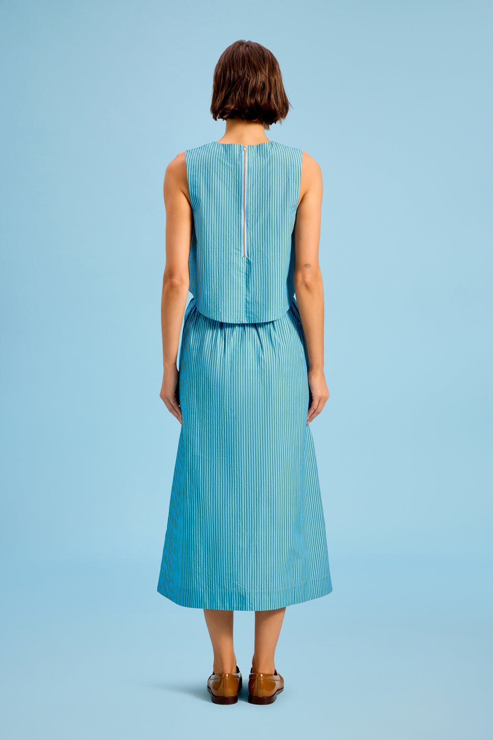 Scout Skirt, Cedar Pinstripe
