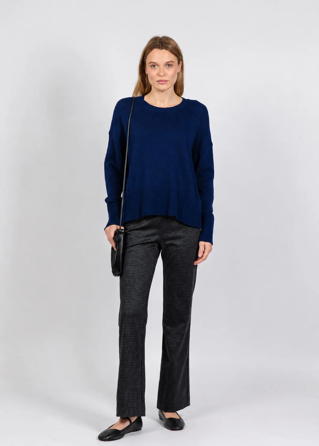 Crew Neck Pocket Sweater