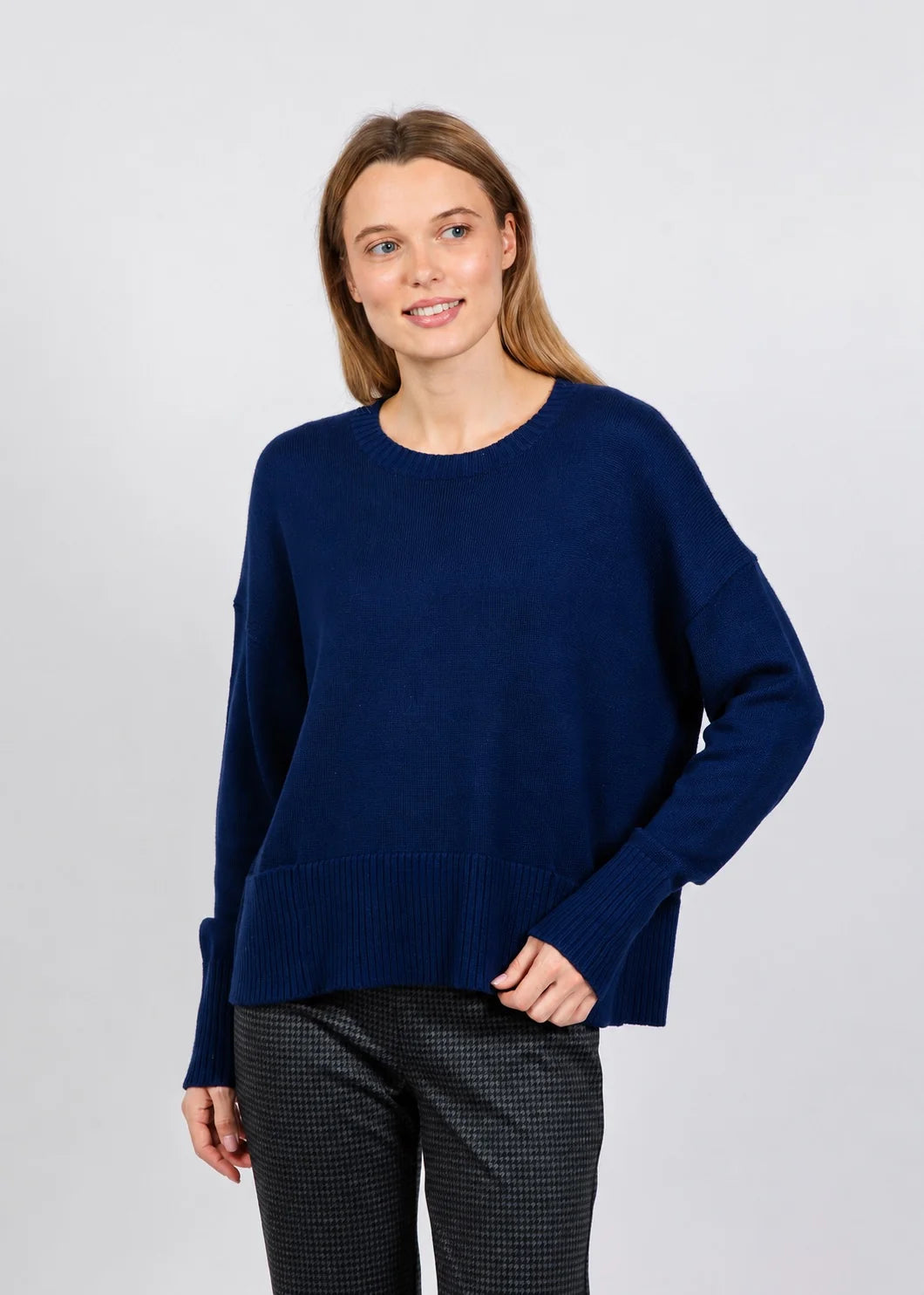 Crew Neck Pocket Sweater