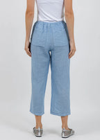 At Ease Linen Pants Blue