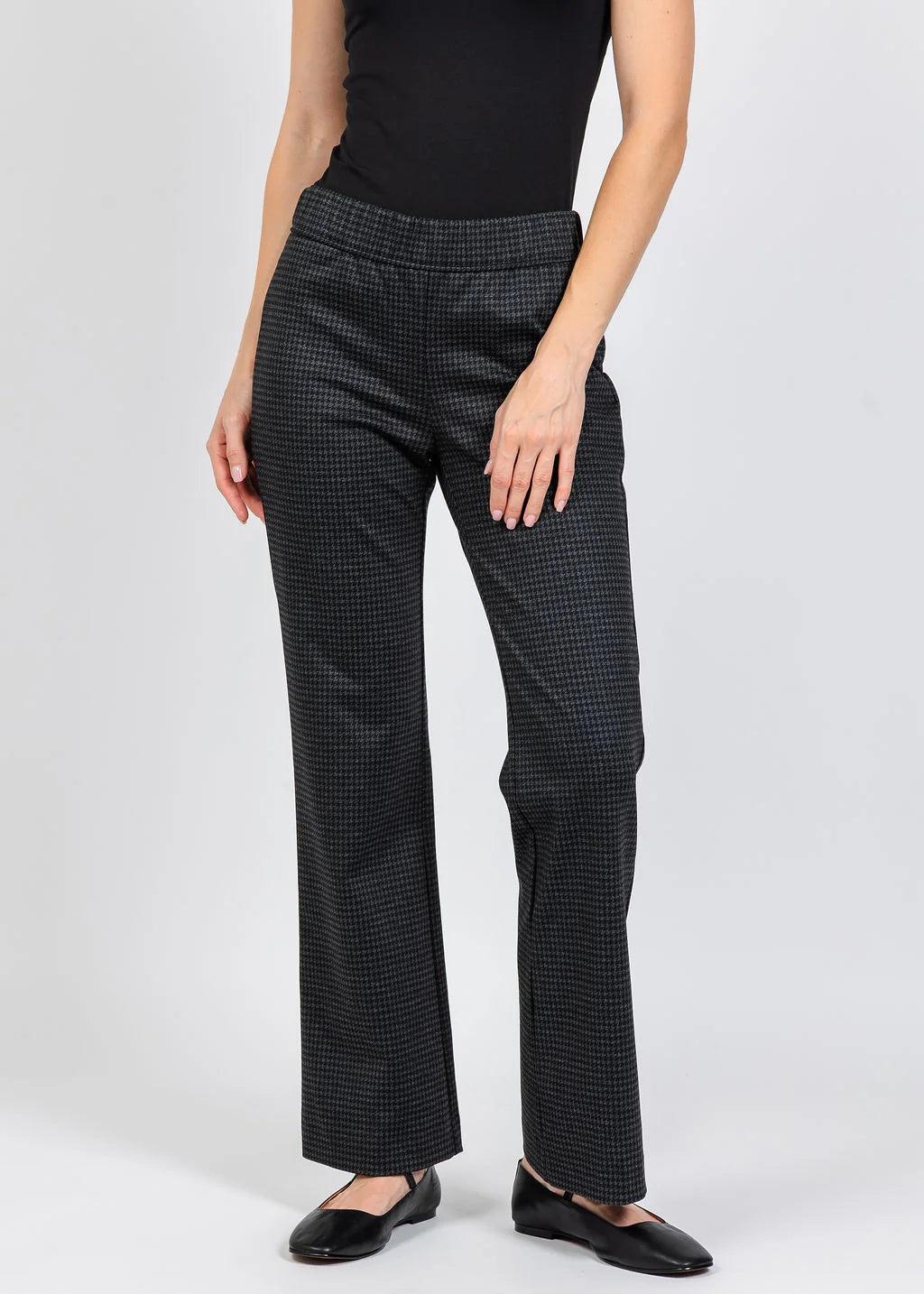 Houndstooth Pant w/Back Welt Pockets