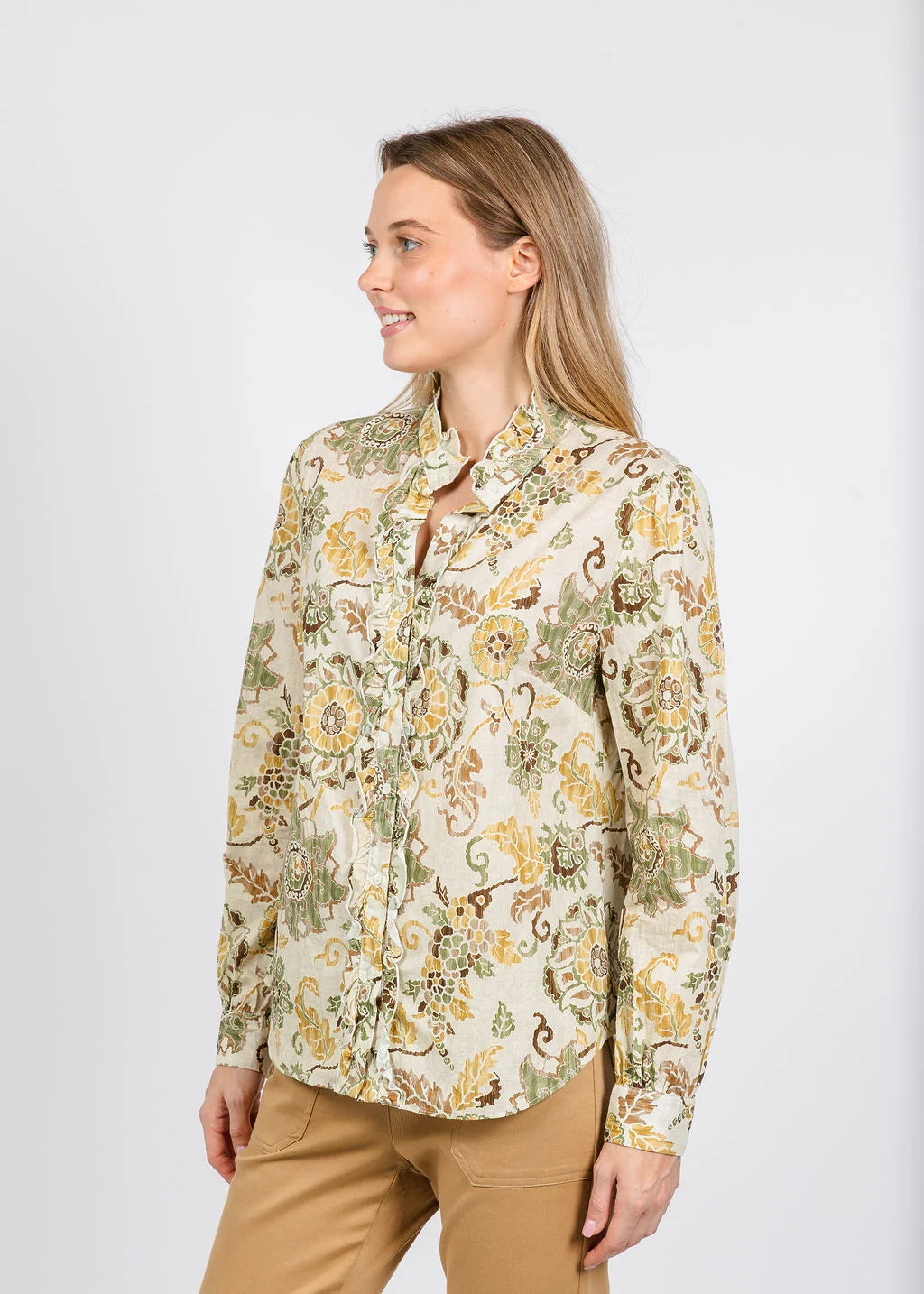 Harvest Moon Ruffle Shirt LS