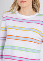 Stripe Crew Neck Sweater
