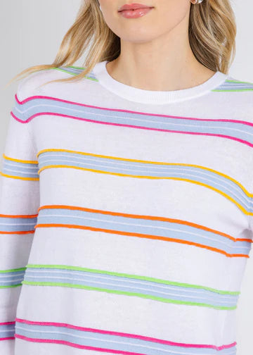 Stripe Crew Neck Sweater