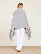 CozyChic Lite® Heathered Travel Shawl Dove Gray