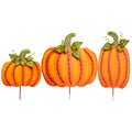 Ribbon Pumpkins - Set of 3
