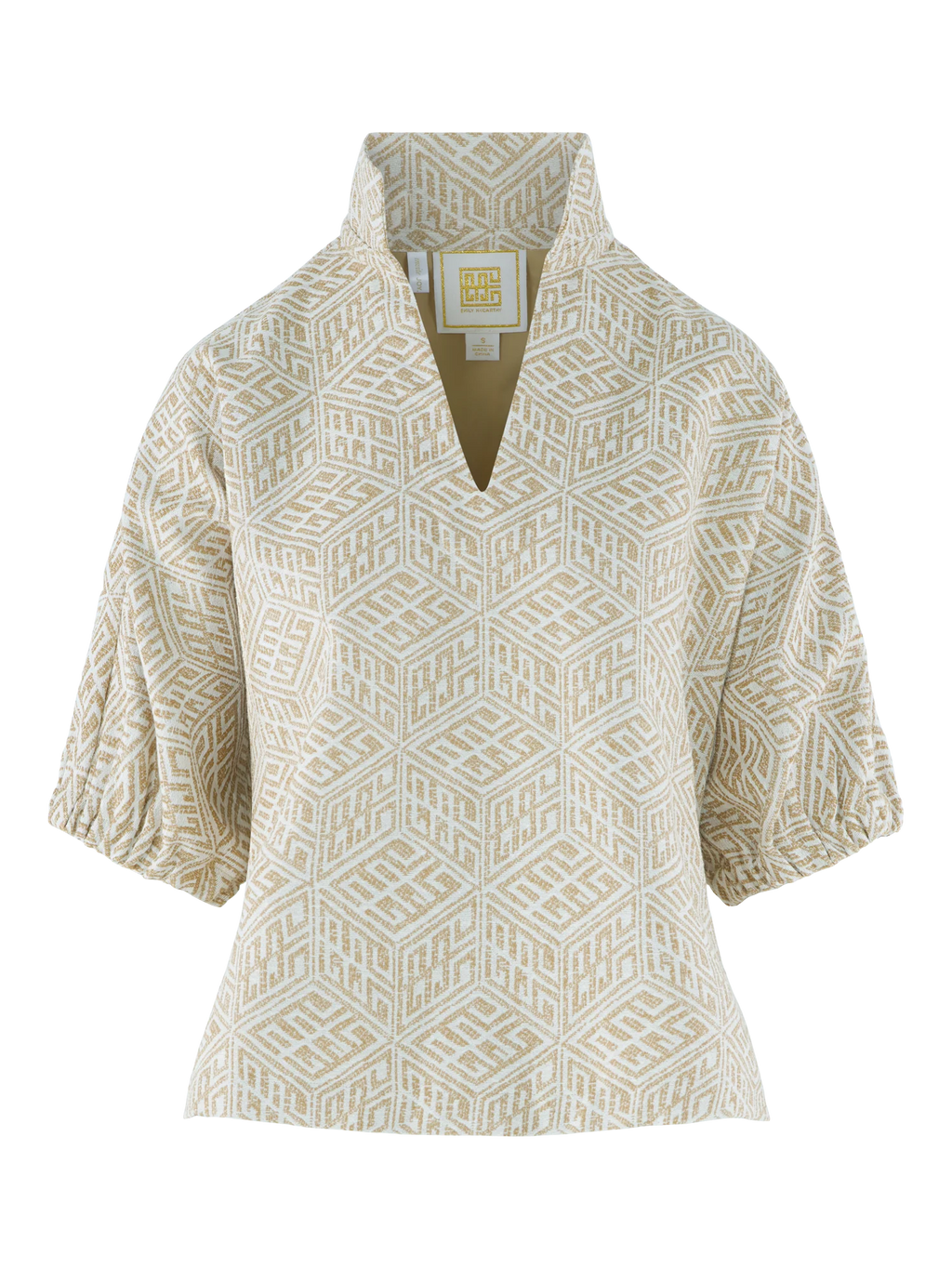 Poppy Top - Mosaic Monogram