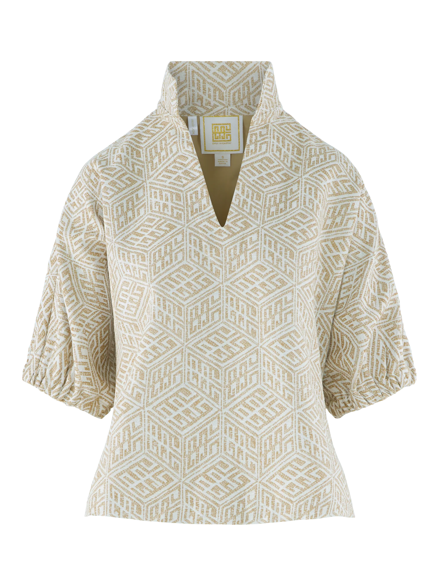 Poppy Top - Mosaic Monogram