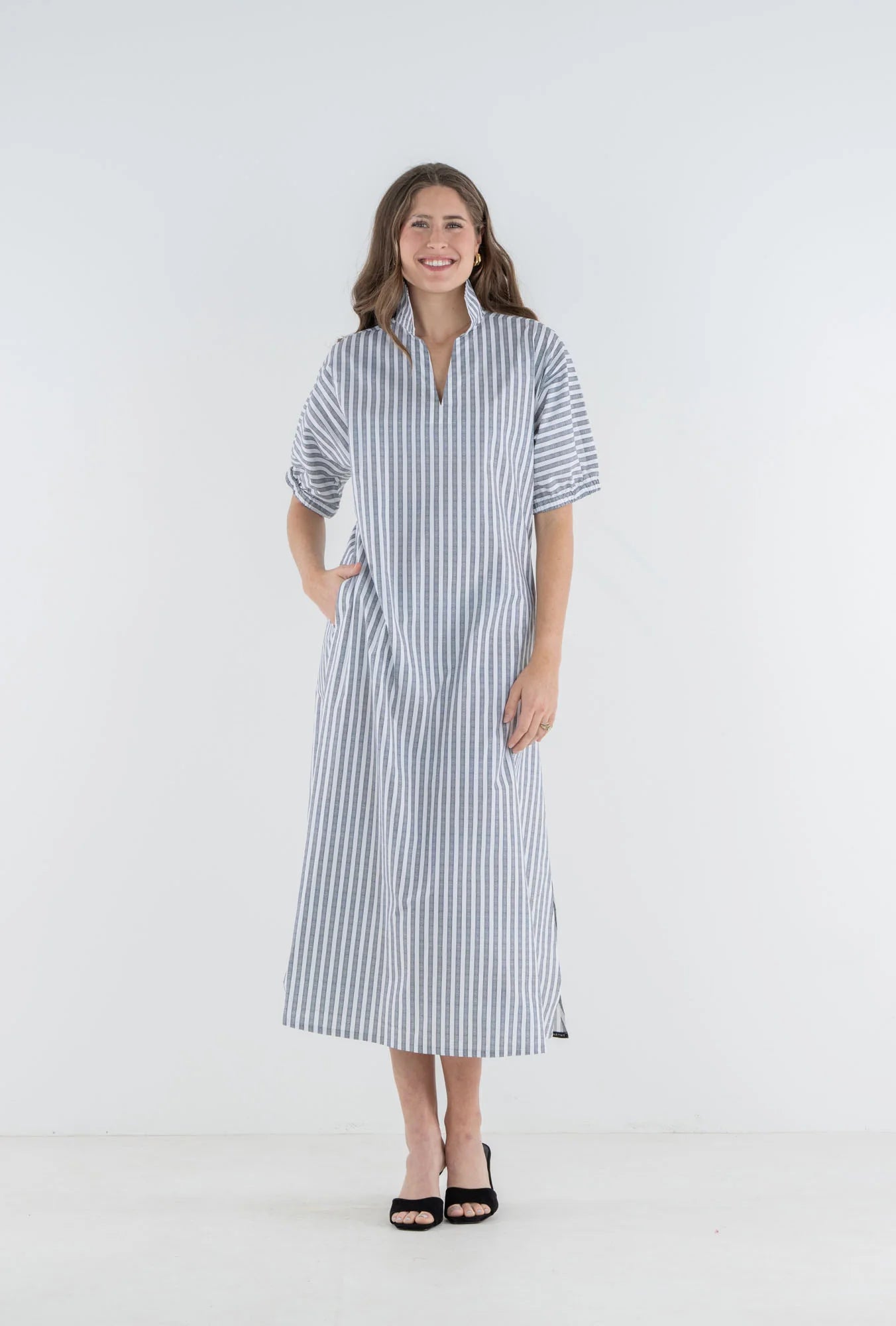 Poppy Maxi - Black Stripe