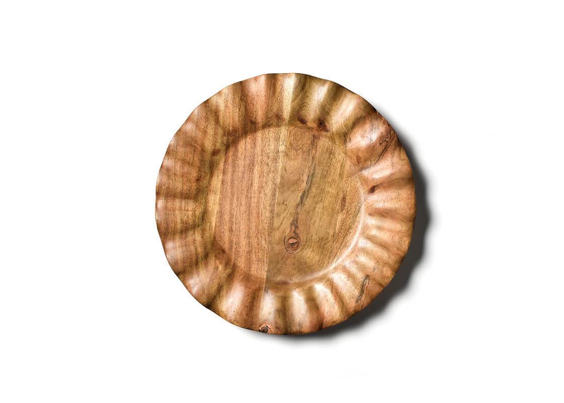 Fundamental Wood Ruffle Dinner Plate