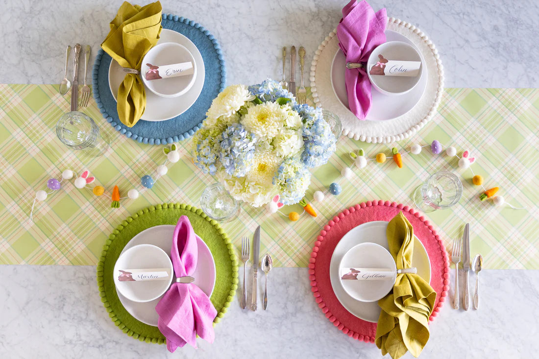 Spring Pom Pom Felt Placemat