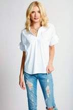 CROSBY TOP SOLID SILKY POPLIN