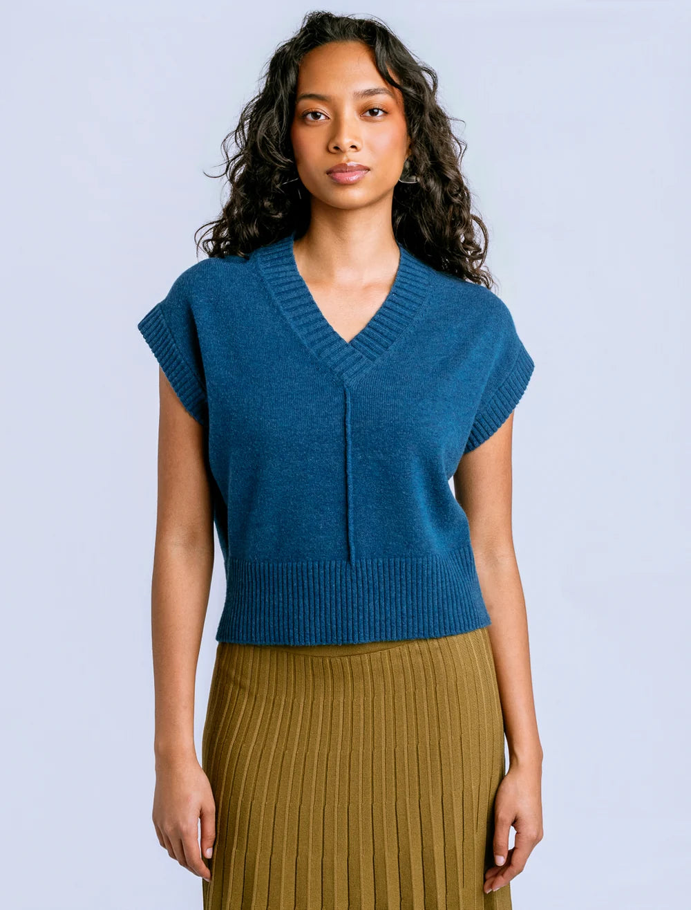 Gwyneth Vest Mosaic Teal