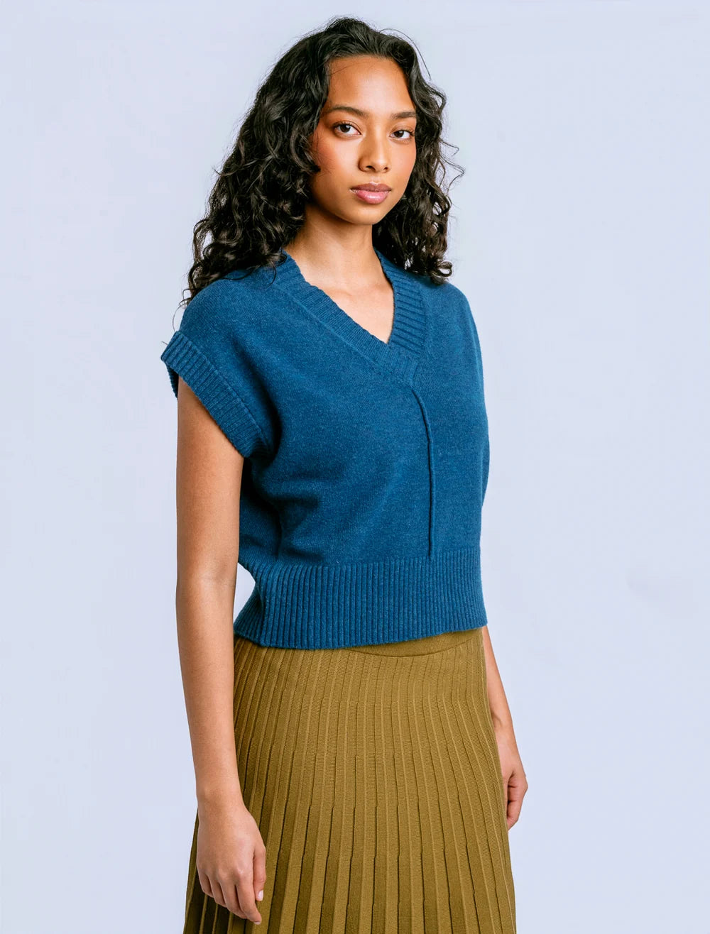 Gwyneth Vest Mosaic Teal
