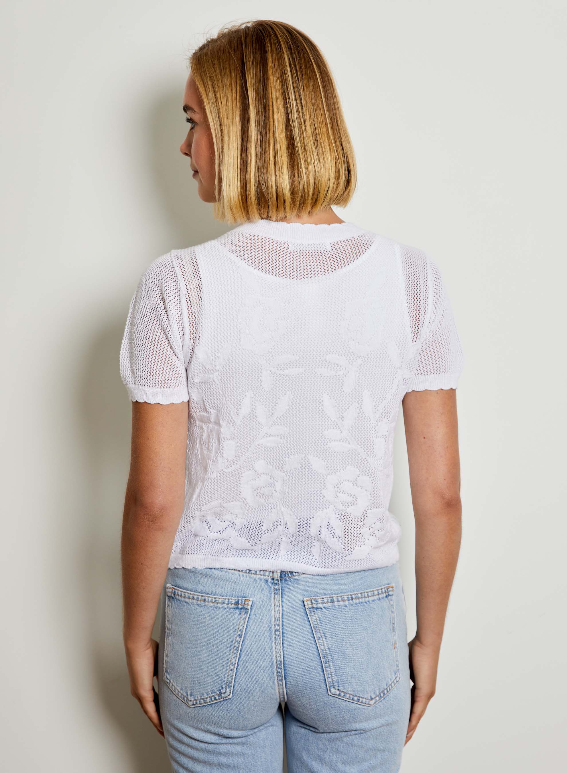 FLORAL LACE CARDI