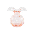 Vietri Hibiscus Pink Clear Bud Vase