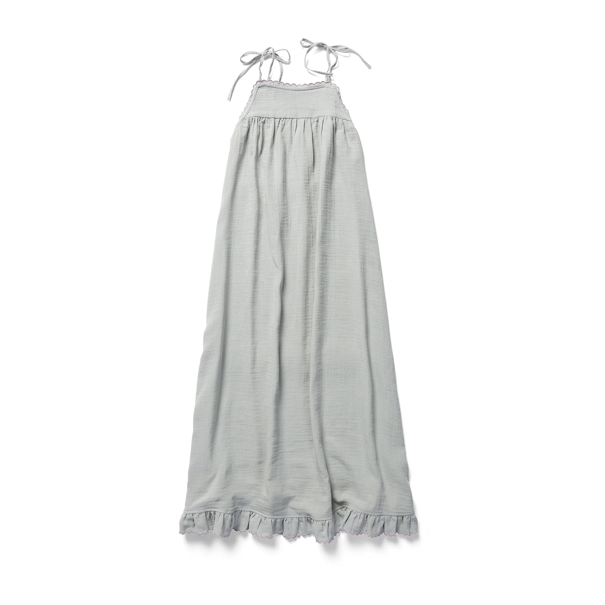 ORGANIC COTTON GAUZE ALAIA NIGHTGOWN SLIP DRESS