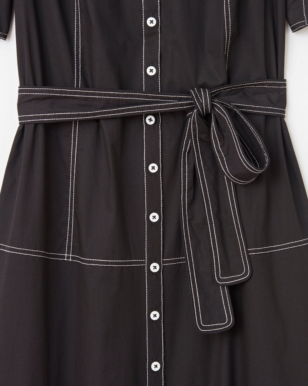 Francesca Midi Dress-Noir