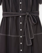 Francesca Midi Dress-Noir