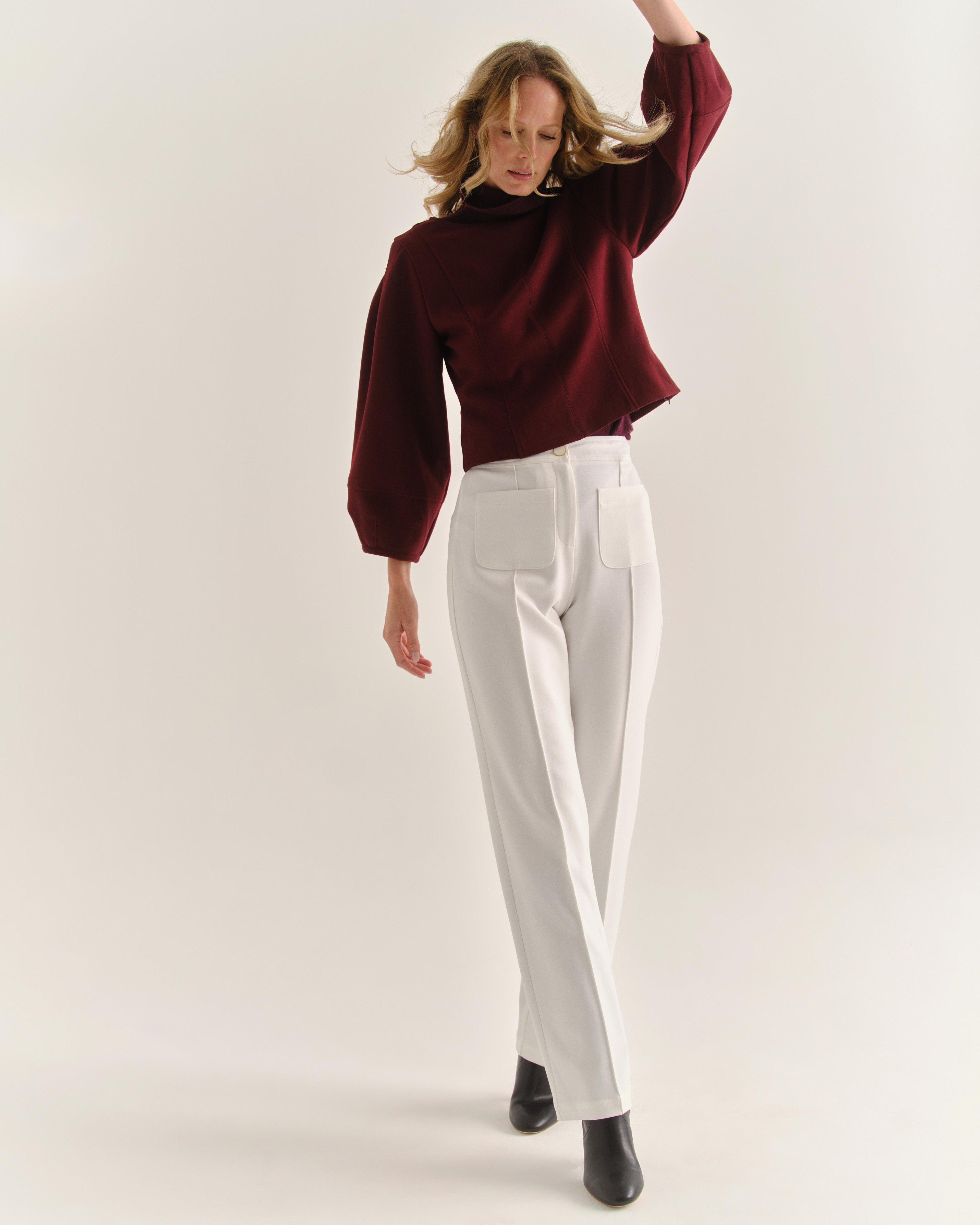 Beverely Trouser-Ivory