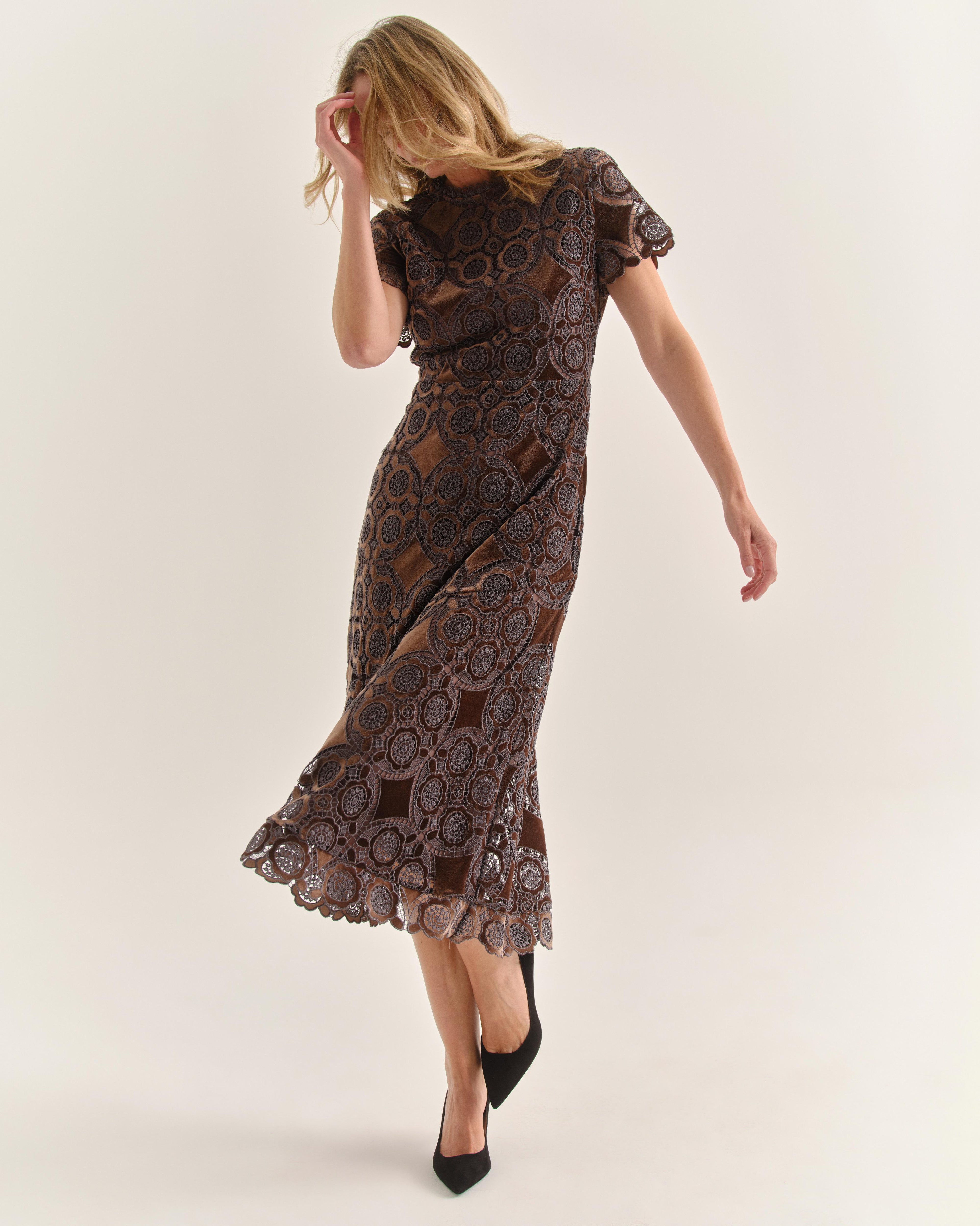 Waverly Midi Dress Mocha