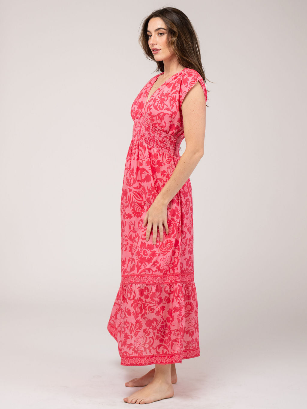 Lauren Dress | Flore - Pink