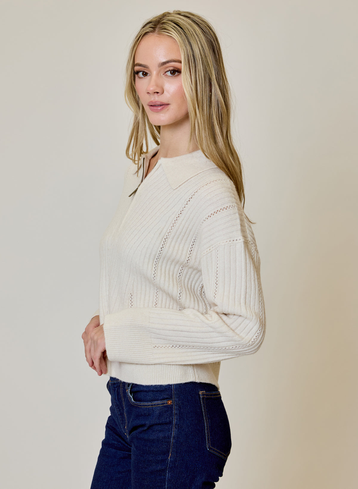 LS HALF ZIP SWTR