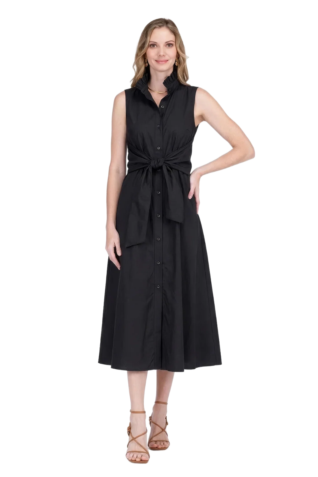Back Wrap Maxi Dress Black