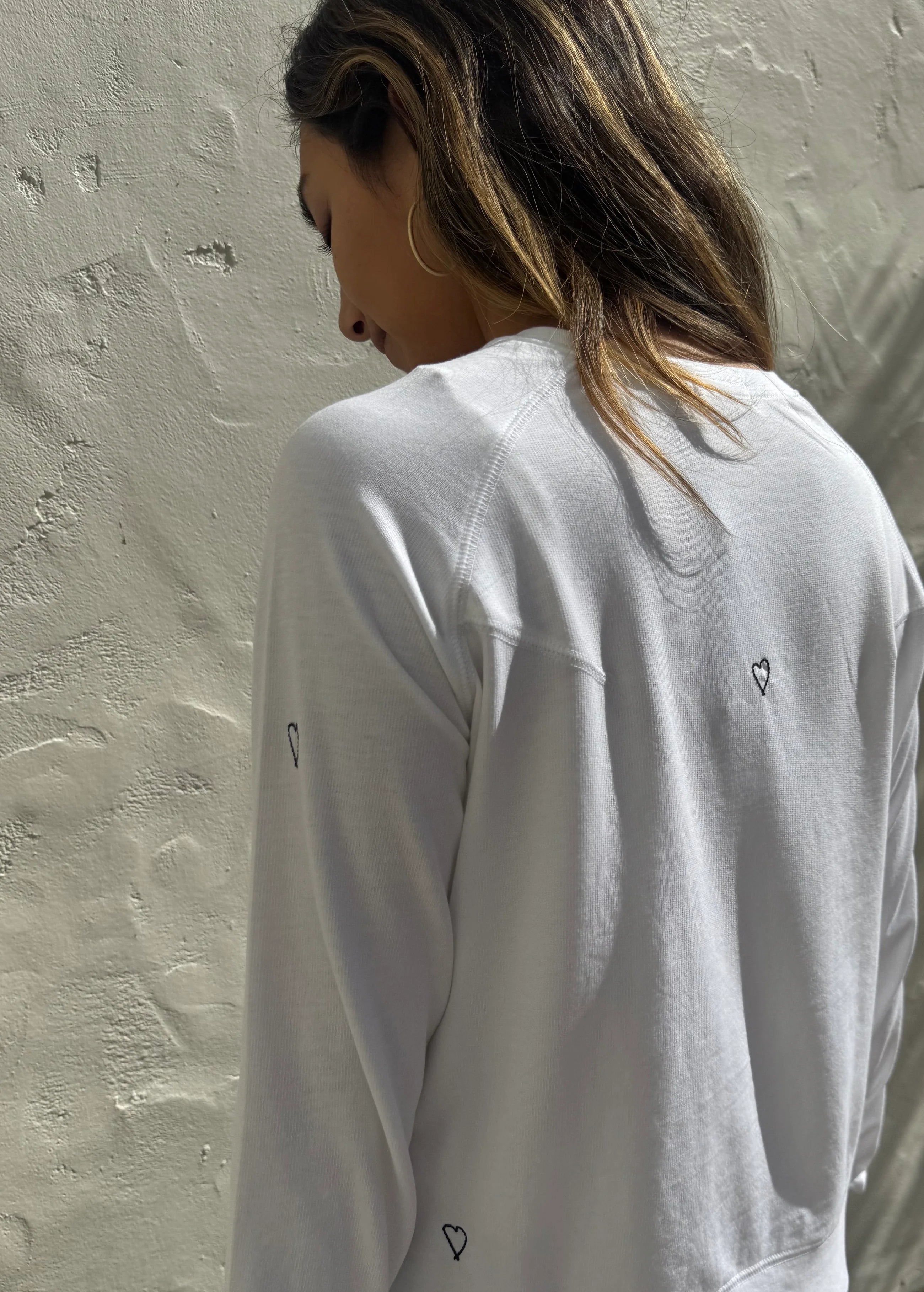 Embroidered Sweatshirt - Heart