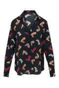 Daria French Cuff Silk Blouse - Boots