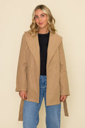 SHAWL COLLAR BELTED COAT