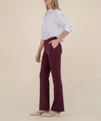 STELLA HIGH RISE FAB AB FLARE W/RAW HEM Sangria