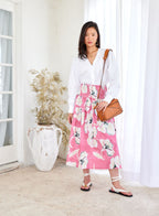 Rhea Smocked Waist Skirt