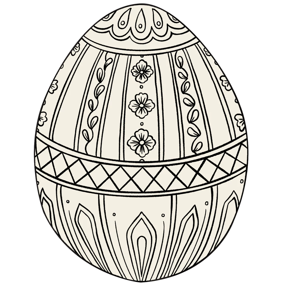 Die Cut Coloring Easter Egg Placemat - 12