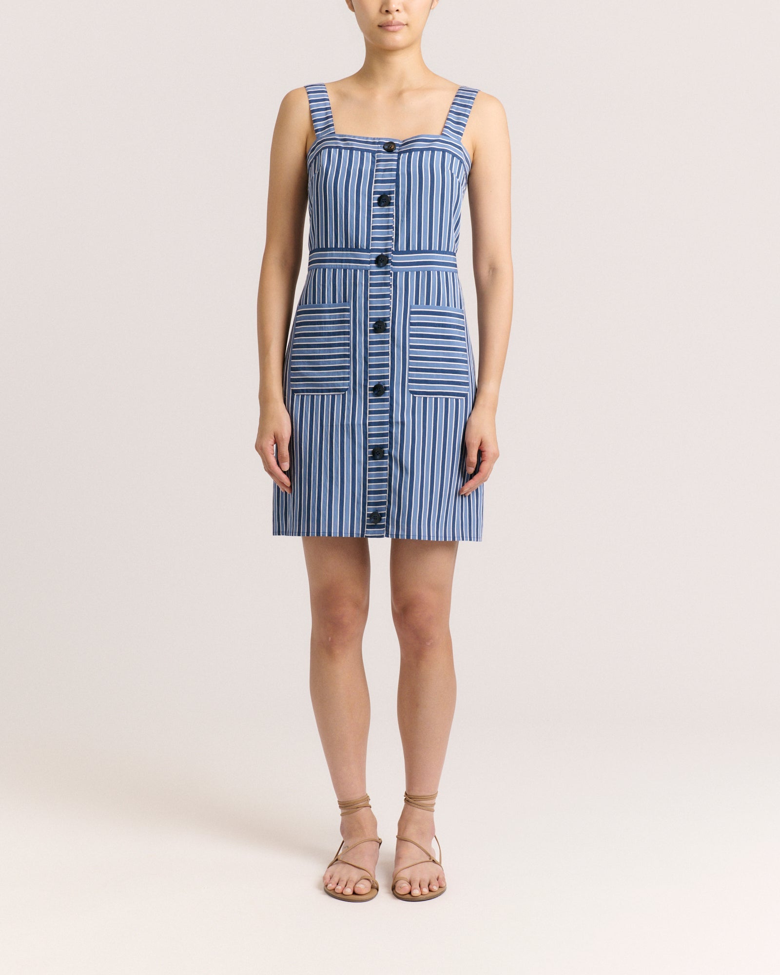 SU26 Natalie Dress-Coastal Stripe