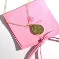 Lord's Prayer Medallion Chain Gold