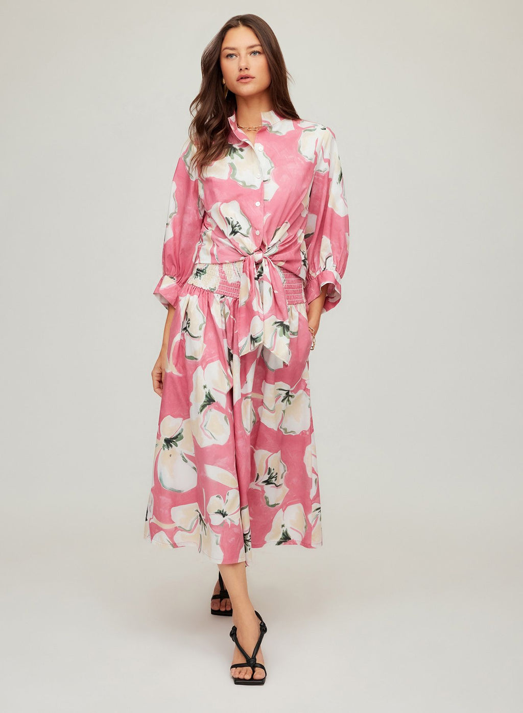 Rhea Smocked Waist Skirt