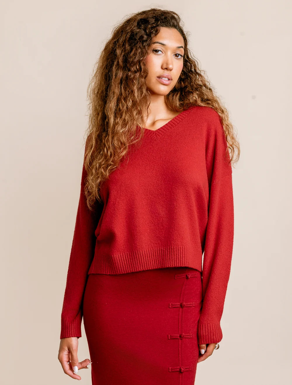 Jacky V Top Red
