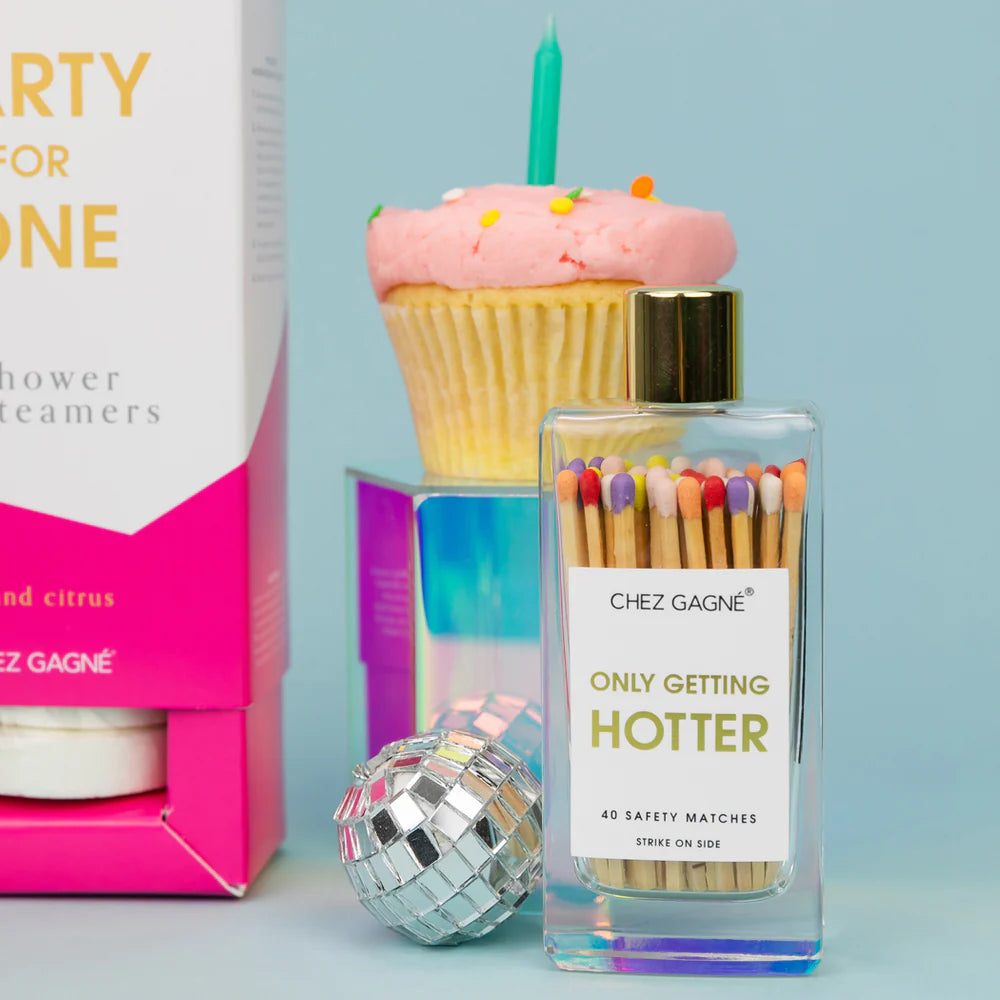 Only Getting Hotter - Glass Bottle Matches - Rainbow