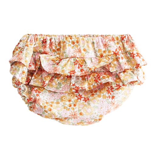 Ruffle Nappy Cover Medium Rose Garden