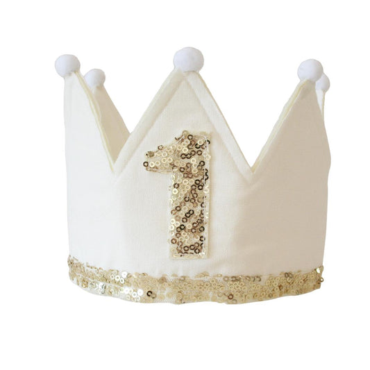 First Birthday Crown Ivory