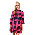 Black Plaid Shift Dress