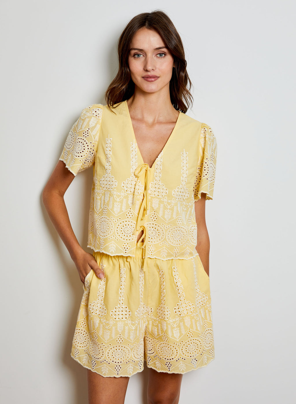 EYELET BLOUSE